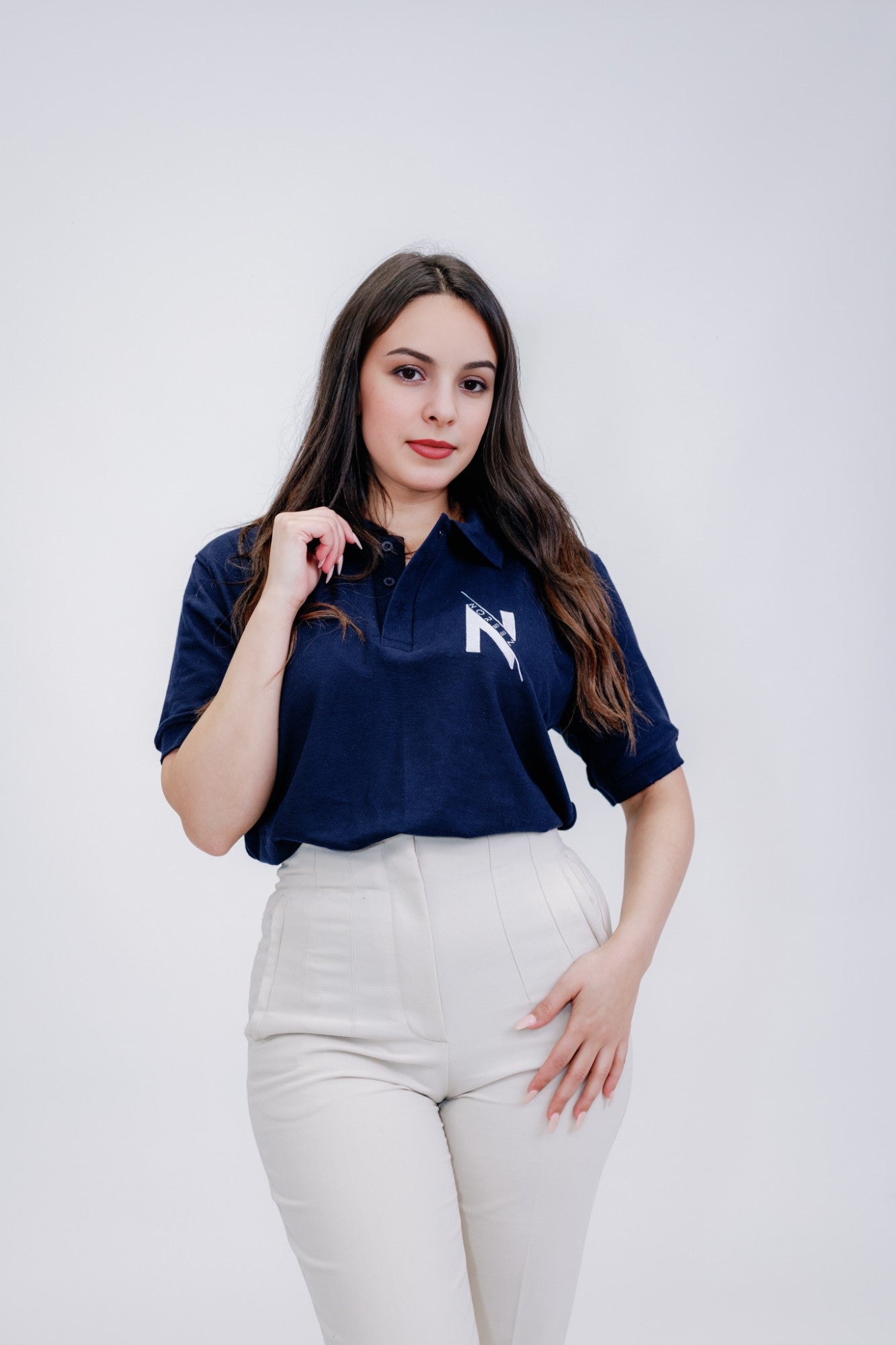 POLO BLEU MARINE - FEMME - NOREEZ