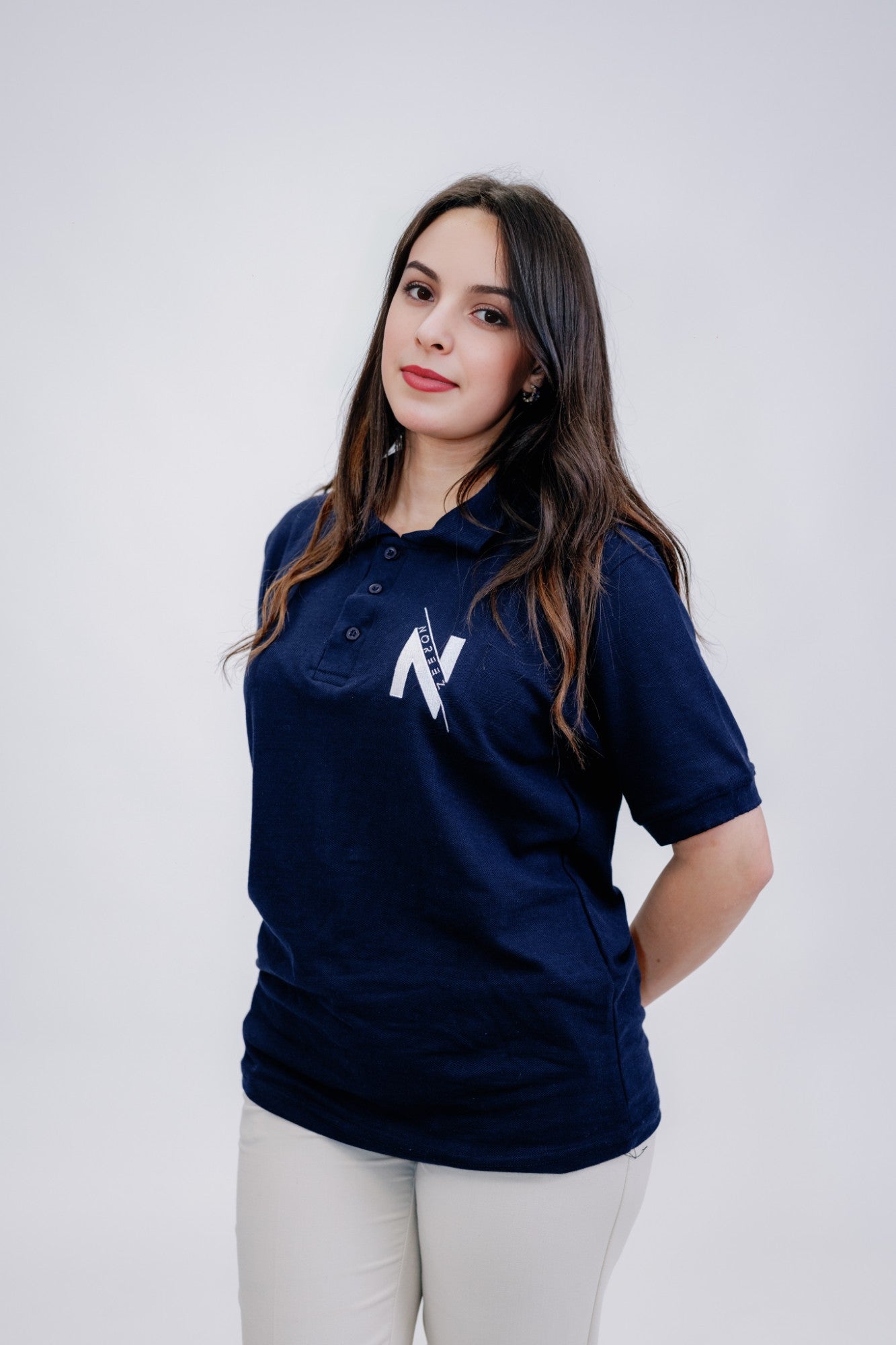 POLO BLEU MARINE - FEMME - NOREEZ