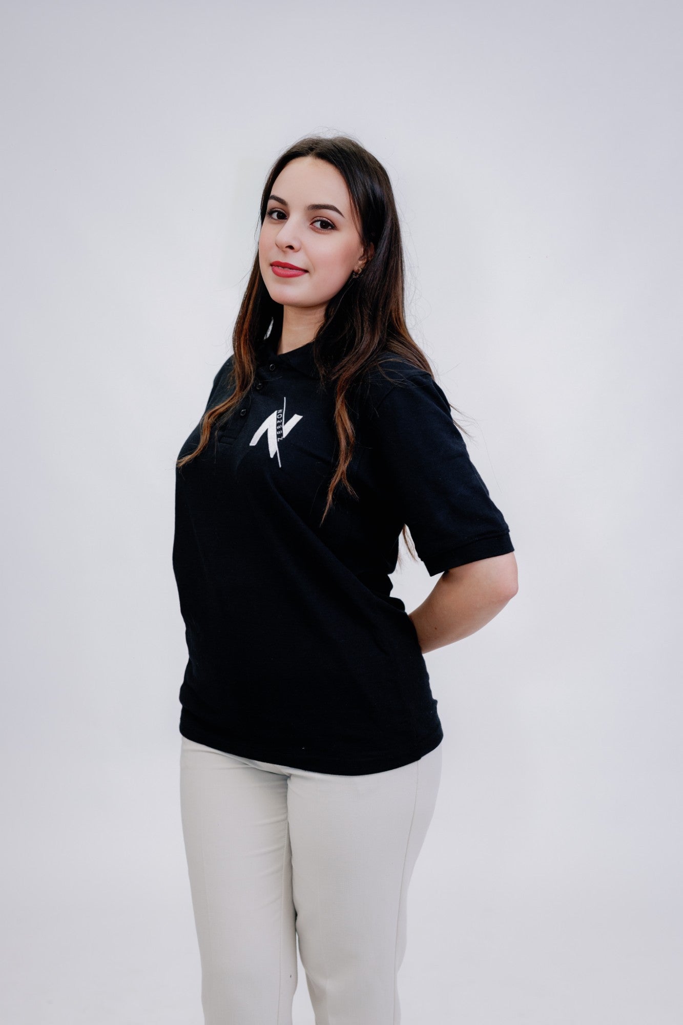 POLO NOIR - FEMME - NOREEZ