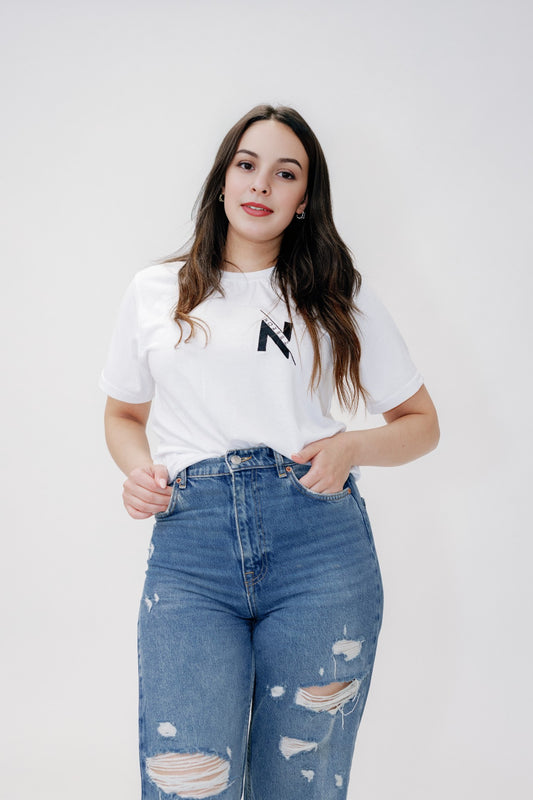T-SHIRT BLANC - FEMME - NOREEZ
